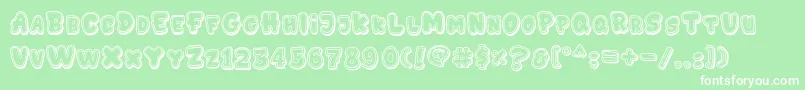 GEDEBOOG LINE Font – White Fonts on Green Background