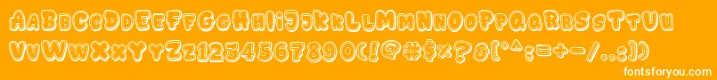 GEDEBOOG LINE Font – White Fonts on Orange Background