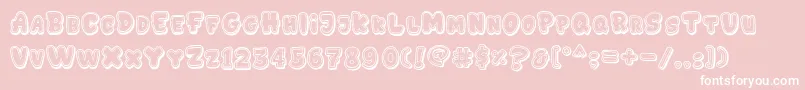 GEDEBOOG LINE Font – White Fonts on Pink Background