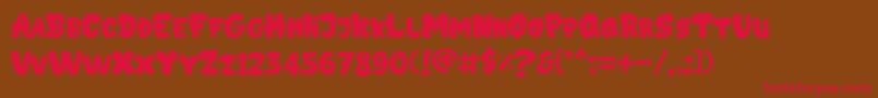 GEDEBOOG Font – Red Fonts on Brown Background