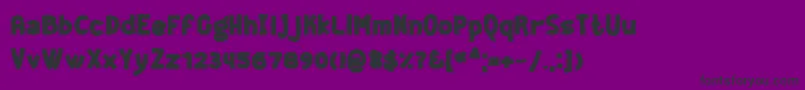 Шрифт GEEKB    – чёрные шрифты на фиолетовом фоне