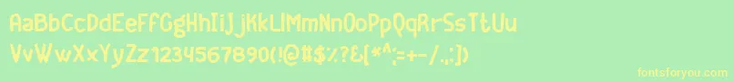 GEEKRG   Font – Yellow Fonts on Green Background