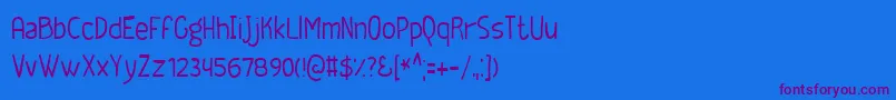 GEEKT    Font – Purple Fonts on Blue Background