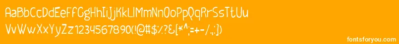Więcej informacji o czcionce GEEKT Czcionka GEEKT – białe czcionki na pomarańczowym tle