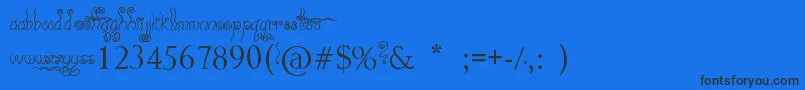 Geez    Seriously    Font – Black Fonts on Blue Background