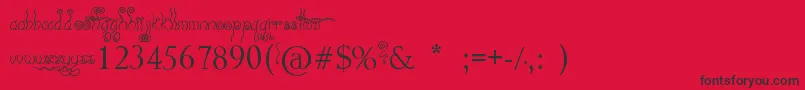 Geez    Seriously    Font – Black Fonts on Red Background