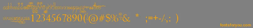 Geez    Seriously    Font – Orange Fonts on Gray Background