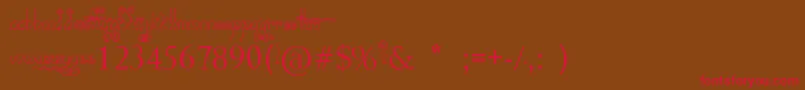 Geez    Seriously    Font – Red Fonts on Brown Background