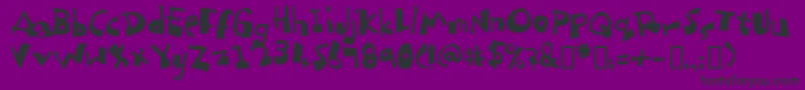 Dubbem Font – Black Fonts on Purple Background