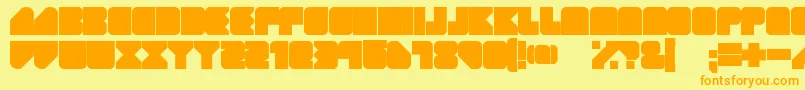 GEIST RND Font – Orange Fonts on Yellow Background