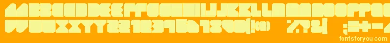 GEIST RND Font – Yellow Fonts on Orange Background