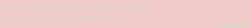 Gellato Rush-Schriftart – Grüne Schriften auf rosa Hintergrund