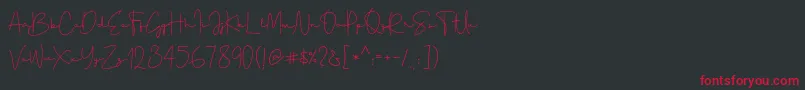 Gellato Rush Font – Red Fonts on Black Background