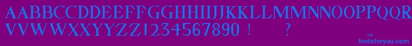 GELLATO Font – Blue Fonts on Purple Background