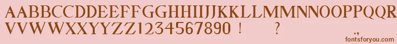 GELLATO Font – Brown Fonts on Pink Background