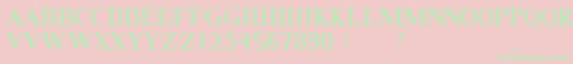 GELLATO Font – Green Fonts on Pink Background