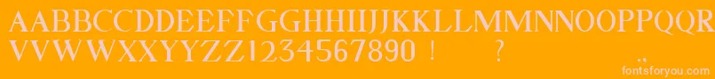 GELLATO Font – Pink Fonts on Orange Background