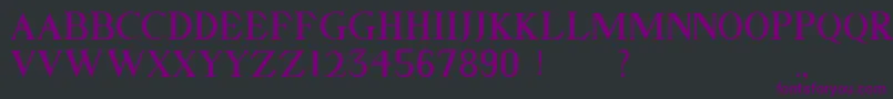 GELLATO Font – Purple Fonts on Black Background