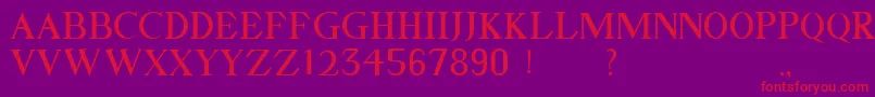 GELLATO Font – Red Fonts on Purple Background