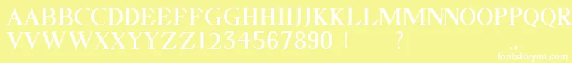 GELLATO Font – White Fonts on Yellow Background