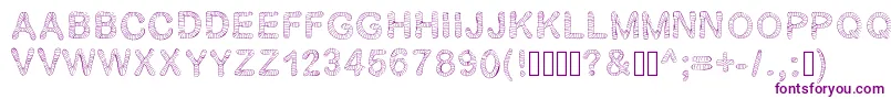 Gelstripped Font – Purple Fonts on White Background