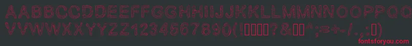 Gelstripped Font – Red Fonts on Black Background