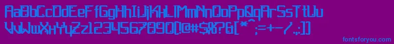 Gemcut Bold Font – Blue Fonts on Purple Background