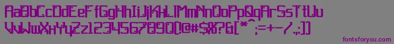 Weitere Informationen zur Gemcut Bold-Schriftart Gemcut Bold-Schriftart – Violette Schriften auf grauem Hintergrund