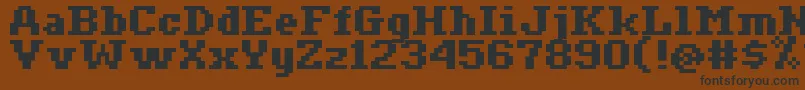 Ceriph0765 Font – Black Fonts on Brown Background