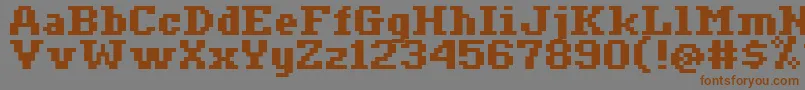 Ceriph0765 Font – Brown Fonts on Gray Background