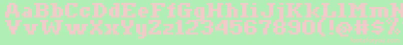 Ceriph0765 Font – Pink Fonts on Green Background