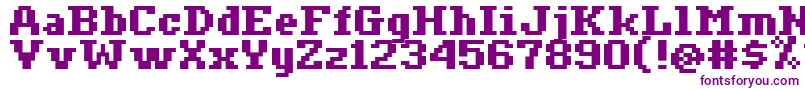 Ceriph0765 Font – Purple Fonts on White Background