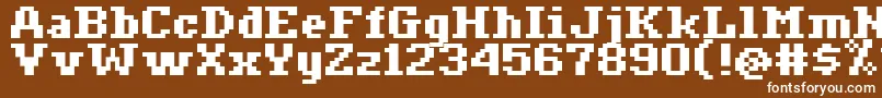 Ceriph0765 Font – White Fonts on Brown Background