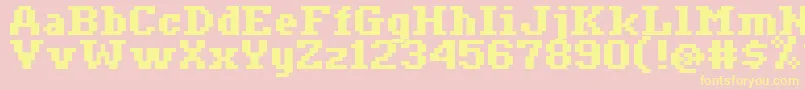 Ceriph0765 Font – Yellow Fonts on Pink Background