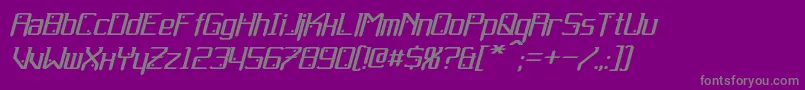 Gemcut Italic-Schriftart – Graue Schriften auf violettem Hintergrund