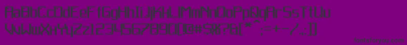Gemcut Font – Black Fonts on Purple Background