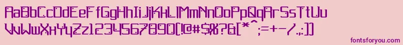 Gemcut Font – Purple Fonts on Pink Background