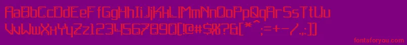 Шрифт Gemcut – красные шрифты на фиолетовом фоне