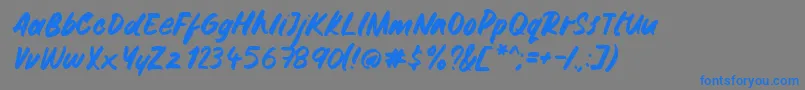 More about Gemini Brush Font Gemini Brush Font – Blue Fonts on Gray Background