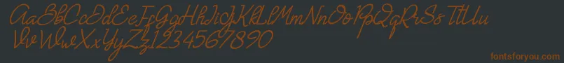 Gemmo Font – Brown Fonts on Black Background