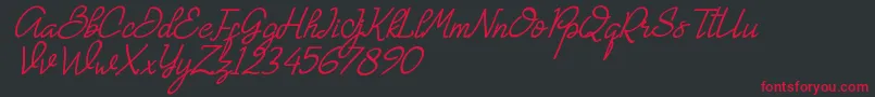 Gemmo Font – Red Fonts on Black Background