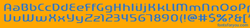 GENED    Font – Blue Fonts on Orange Background