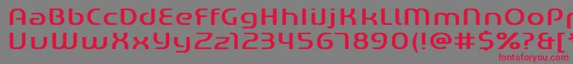 GENED    Font – Red Fonts on Gray Background