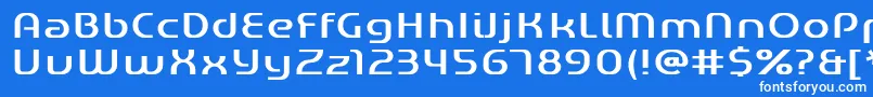 フォントGENED    – 青い背景に白い文字