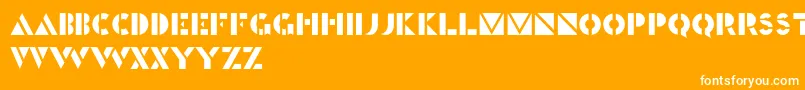 Generals Font – White Fonts on Orange Background
