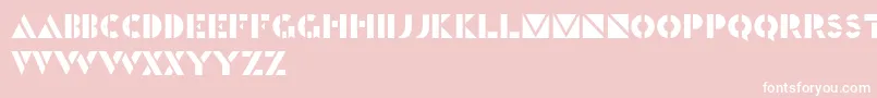 Generals Font – White Fonts on Pink Background