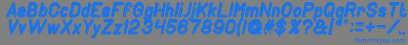 fuente GENERATION Bold Italic – Fuentes Azules Sobre Fondo Gris