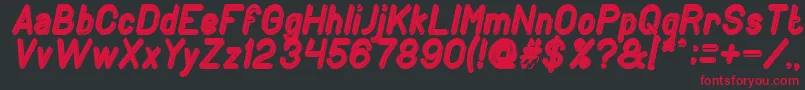 fuente GENERATION Bold Italic – Fuentes Rojas Sobre Fondo Negro