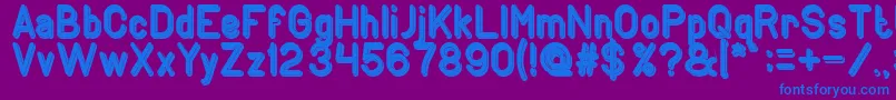 GENERATION Bold Font – Blue Fonts on Purple Background