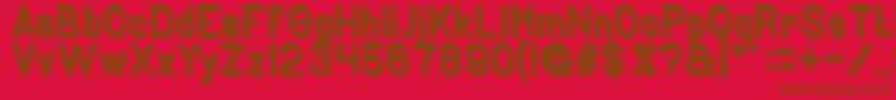 GENERATION Bold Font – Brown Fonts on Red Background